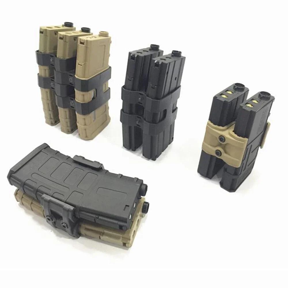 Tactical Dual Rifle Magazine Parallel Link for M4 A1 Rifle Mag Coupler Clip Airsoft Magazine Connector Clamp Hunting Accessories