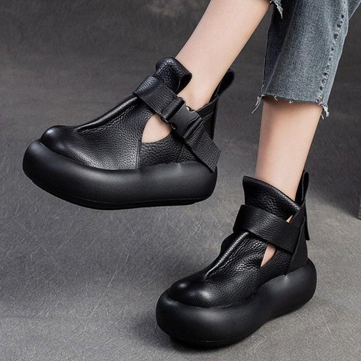 Retro Baotou Roman Shoes Women's 2025 New Light Muffin Juejuezi Women's Shoes Platform High Top Fashion Sandals
