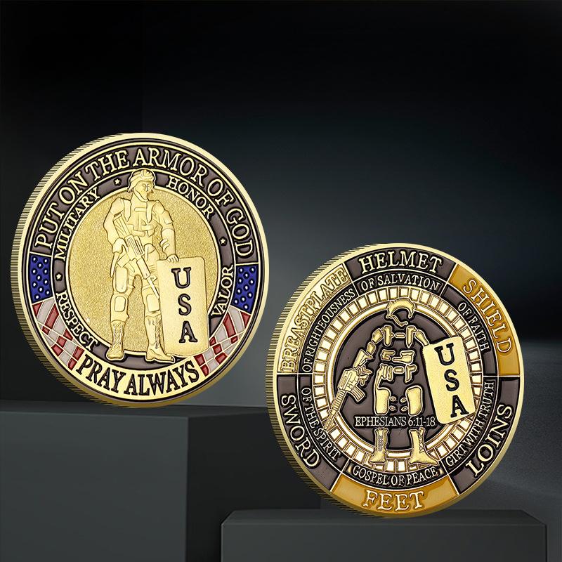 Медаль США Медаль Золотая и Серебряная монета креативные подарки Медаль ветеранов предприятий Ремесла Памятная монета 40*3 золотой