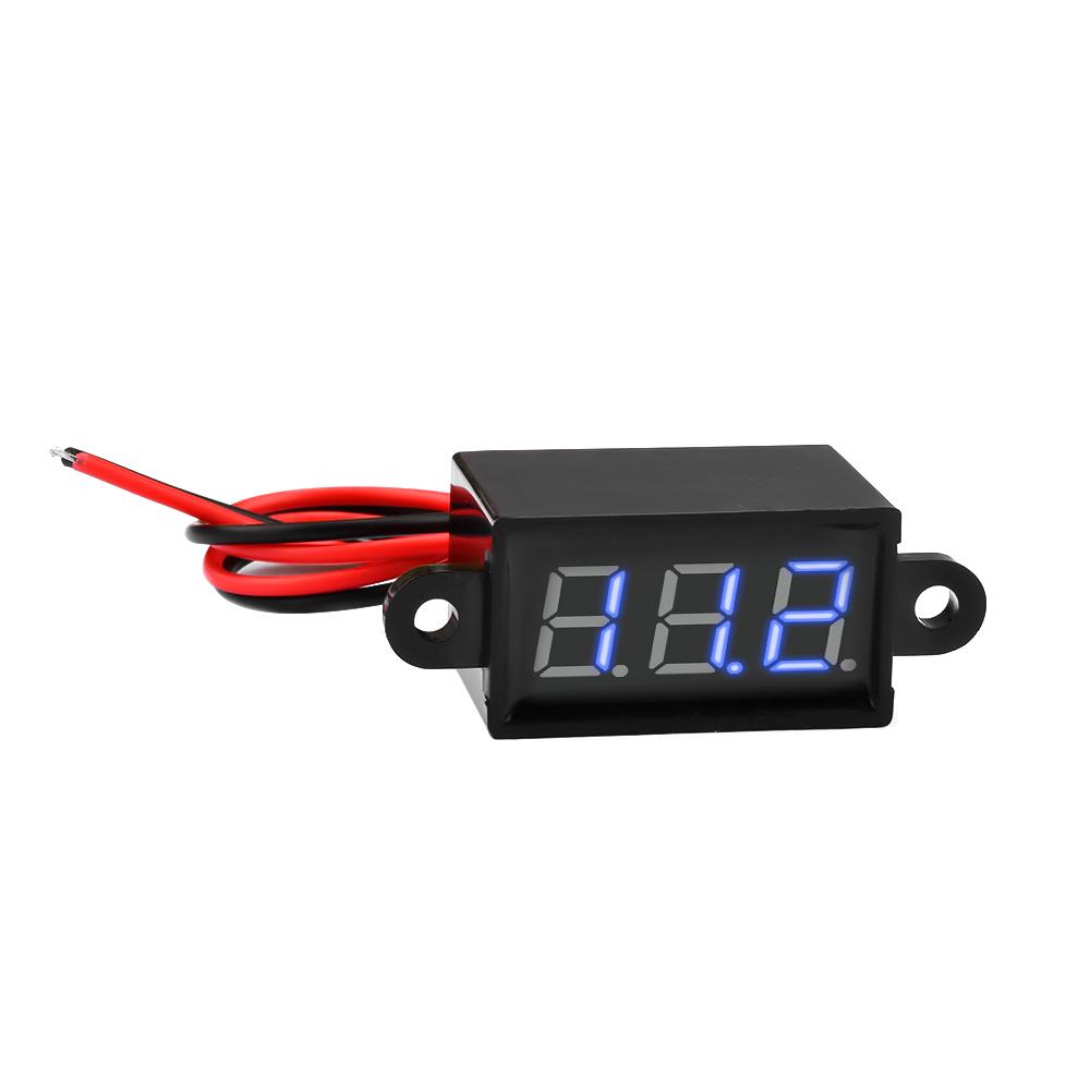 Digital Voltmeter DC Waterproof Resistant Voltmeter Display Voltage Tester Meter for Motorcycle Car Tool Accessories