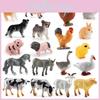 Realistic 19 Piece Farm Animal Figurine Set Pvc Miniature Models For Kids And Collectors