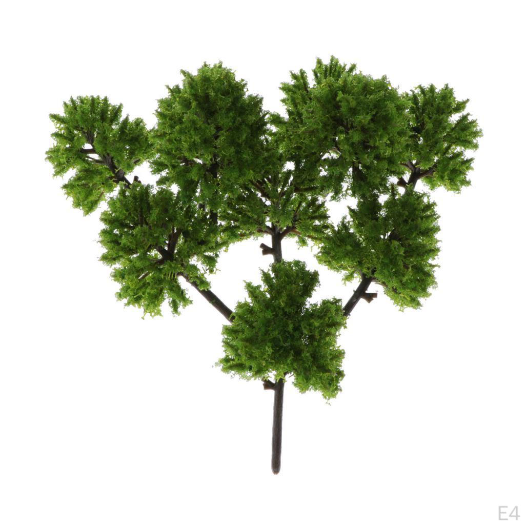 10 Pieces Model Trees Mini Scenery Landscape Architecture Train Railroad