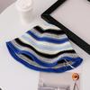Straw Hat Rainbow Design Foldable Lightweight Breathable Sun Protection Hat Outdoor Activities Beach Travel Casual Wear