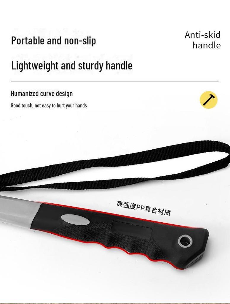 Multi-Function Camping Hammer: Outdoor Tent Peg, Canopy Nail Puller, High-Carbon Steel, Dual-Purpose