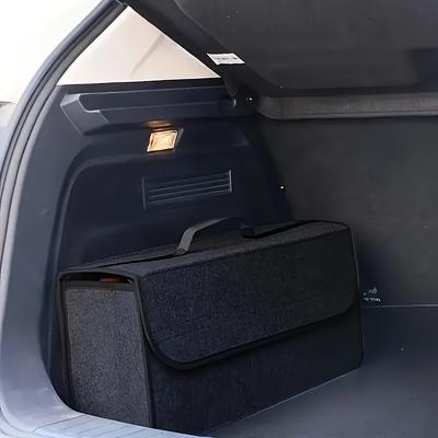 Large Anti Slip Compartment Boot Storage Organizer Tool Car Storage Bag Car Trunk Organizer Soft Felt Storage Box Accessories
