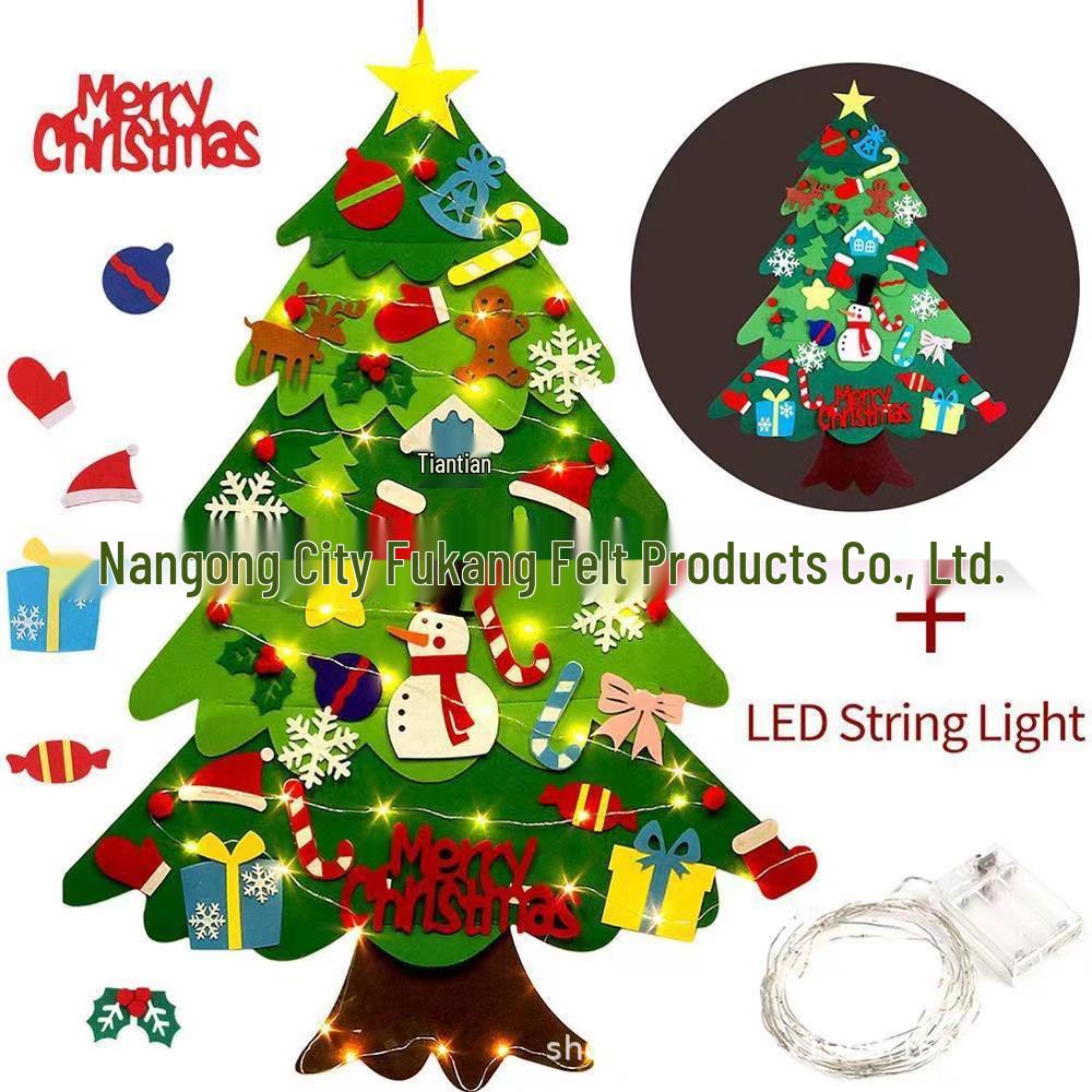 DIY Children's Felt Christmas Tree Ornaments