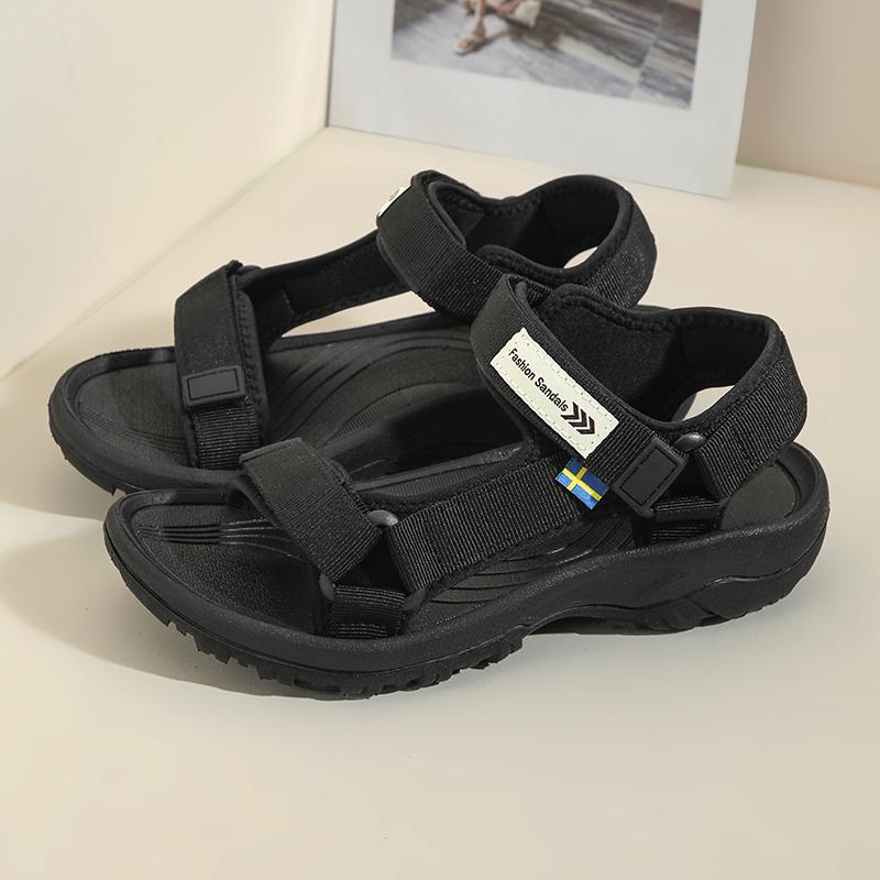36-40 Teen Couple Simple Fashion Velcro Casual Sandals Beach Shoes