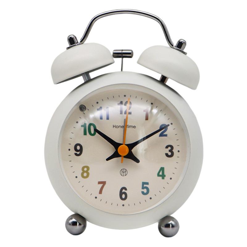 Student Ringing Small Alarm Clock, Good Appearance, Super Loud, Simple Bedside Clock, Children's Self-disciplined Boys and Girls Desktop Ringing Clock
