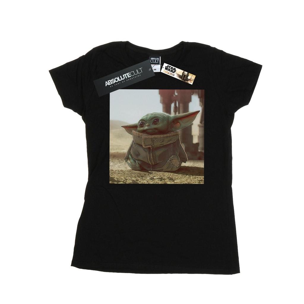 Star Wars Womens/Ladies The Mandalorian The Child Scene Cotton T-Shirt