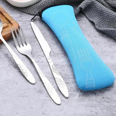 Besteck-Aufbewahrungstasche, Geschirr-Stofftaschen, Reißverschluss-Design, tragbare, waschbare Aufbewahrungstasche für Gabel, Löffel, Essstäbchen