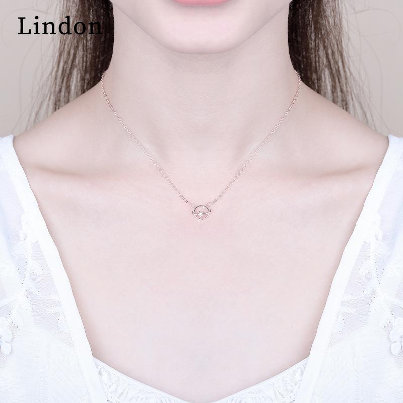 Lindon Women Necklace Pendant Copper Alloy Zircon Fashion Gift