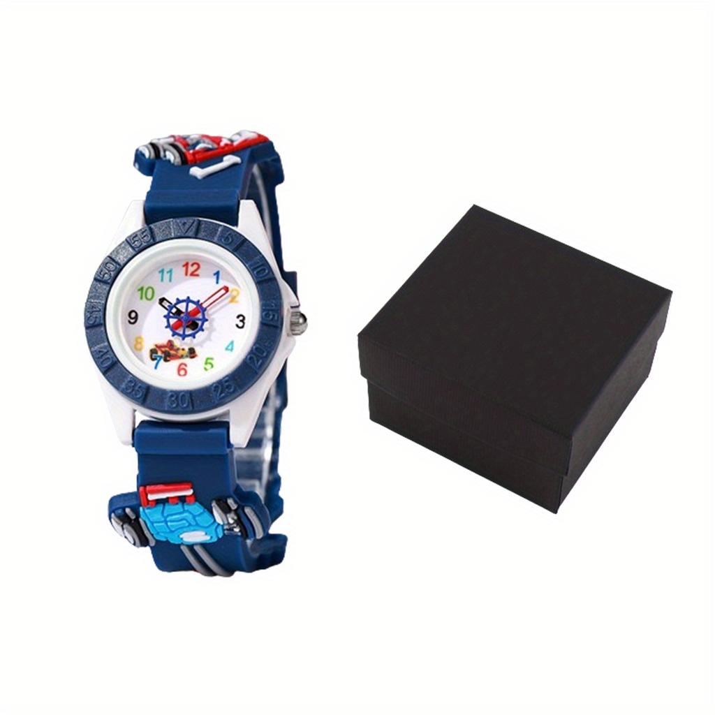1/2 Stück - Entzückendes Kinder-Cartoon-Uhrenset - Armbanduhren mit farbenfrohen Designs und leicht ablesbarem Zifferblatt - Perfektes Geschenk für Kinder