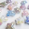 Iridescent Crackle Diamond Butterfly Beads for DIY Jewelry Making