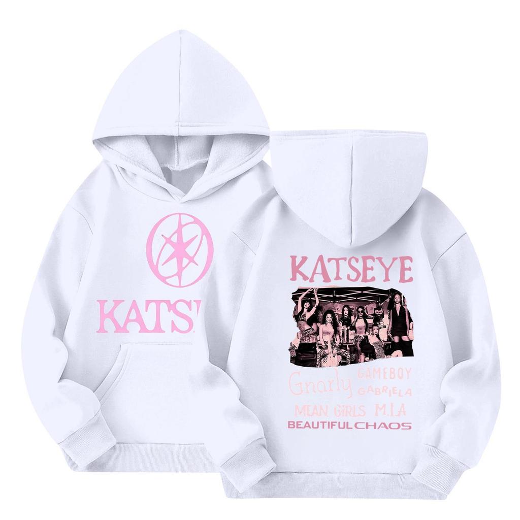 Girl Group Printed Long Sleeve Hoodie Sweatshirt for Girls Casual Everyday Wear