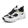 Skechers D'LITES Wave Women Casual Shoes White Black Beige 117365-BKW