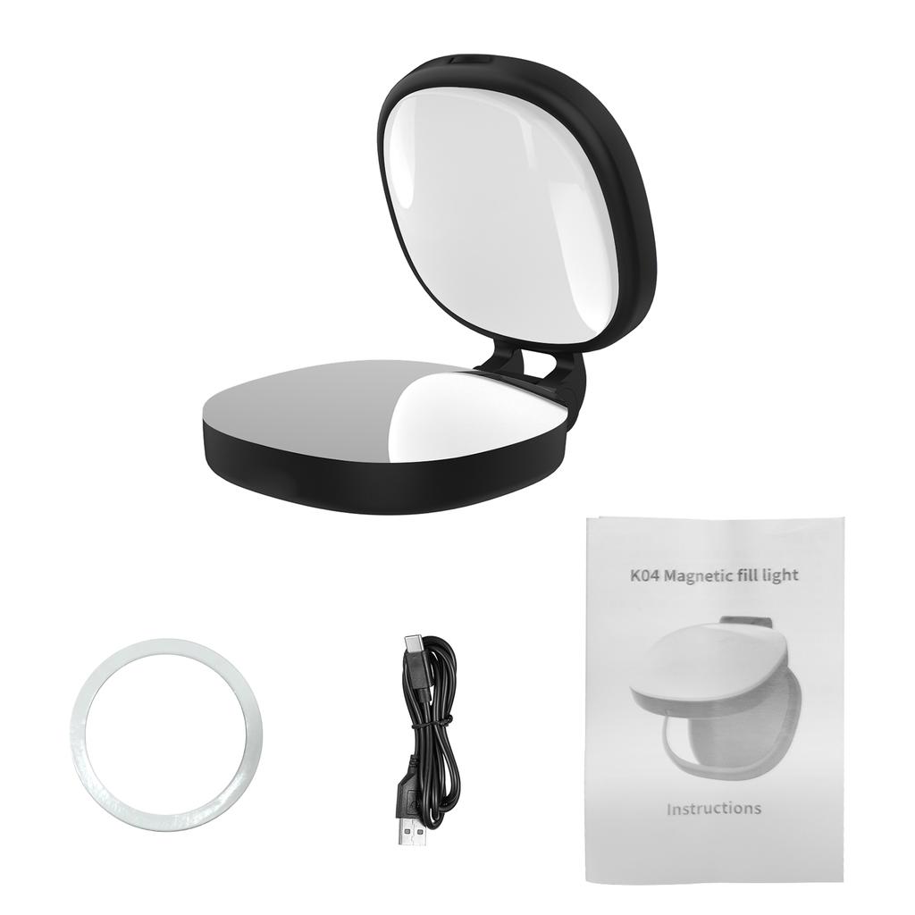 Telefon Magnetyczne Piękno Światło Selfie Transmisja na Żywo Ręczne Światło Wypełniające z Lusterkiem do Makijażu Przenośne Zewnętrzne Światło LED Wypełniające