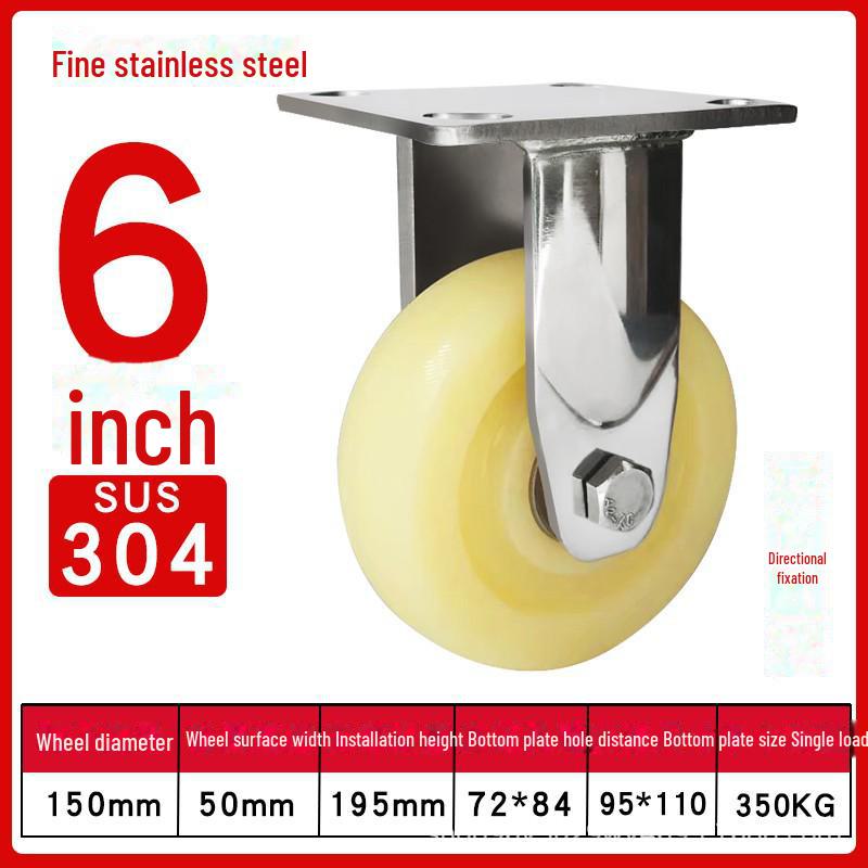 Robustes, wasserdichtes Nylon-Lenkrad aus Edelstahl 304 mit Bremse (4", 5", 6", 8").