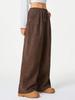 2026 European & American High-Waist Lazy Style Wide-Leg Drawstring Pants