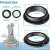 Pool Sand Filter Pumps Gasket Repair Set With L Shape O-Rings And Air Release Valves For Leak Prevention And Sealing