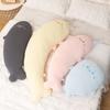 Soft Ice Silk Seal Plush Toy Pillow Side Sleeping Women Dorm Bedding Long Cuddly Stuffed Animal Comfort Cushion