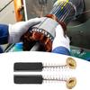10pcs Power Tool Motor Coal Brushes Feathered 6x6x20mm Motorbrush Drill