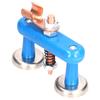Magnetic Welding Support Blue Sturdy Durable Strong Suction Convenient Operation Welding Magnet Head