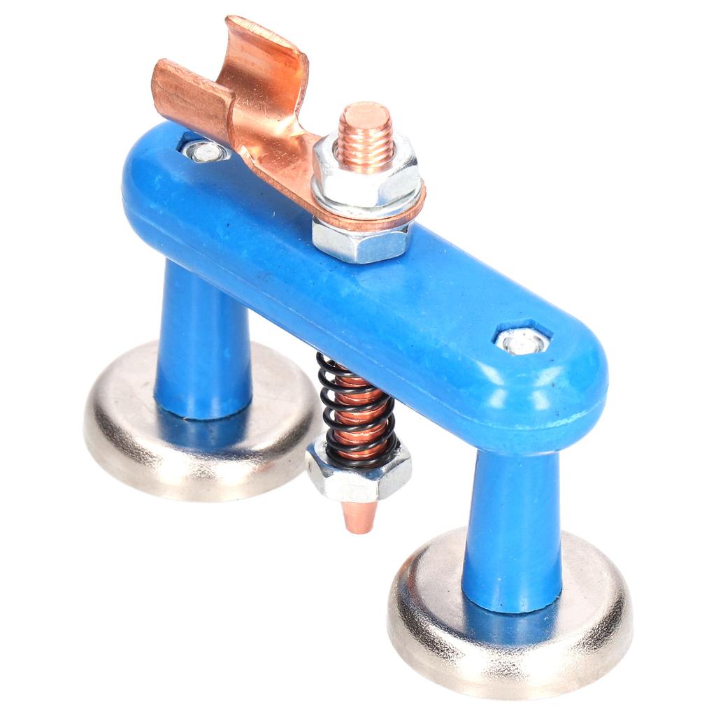 Magnetic Welding Support Blue Sturdy Durable Strong Suction Convenient Operation Welding Magnet Head