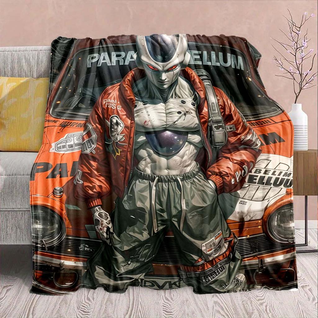 Dragon Ball Anime Flaneldecke - Weich Warm Perfekt für Sofa, Bettwäsche Camping Reise Büro Heimdekoration -QJY