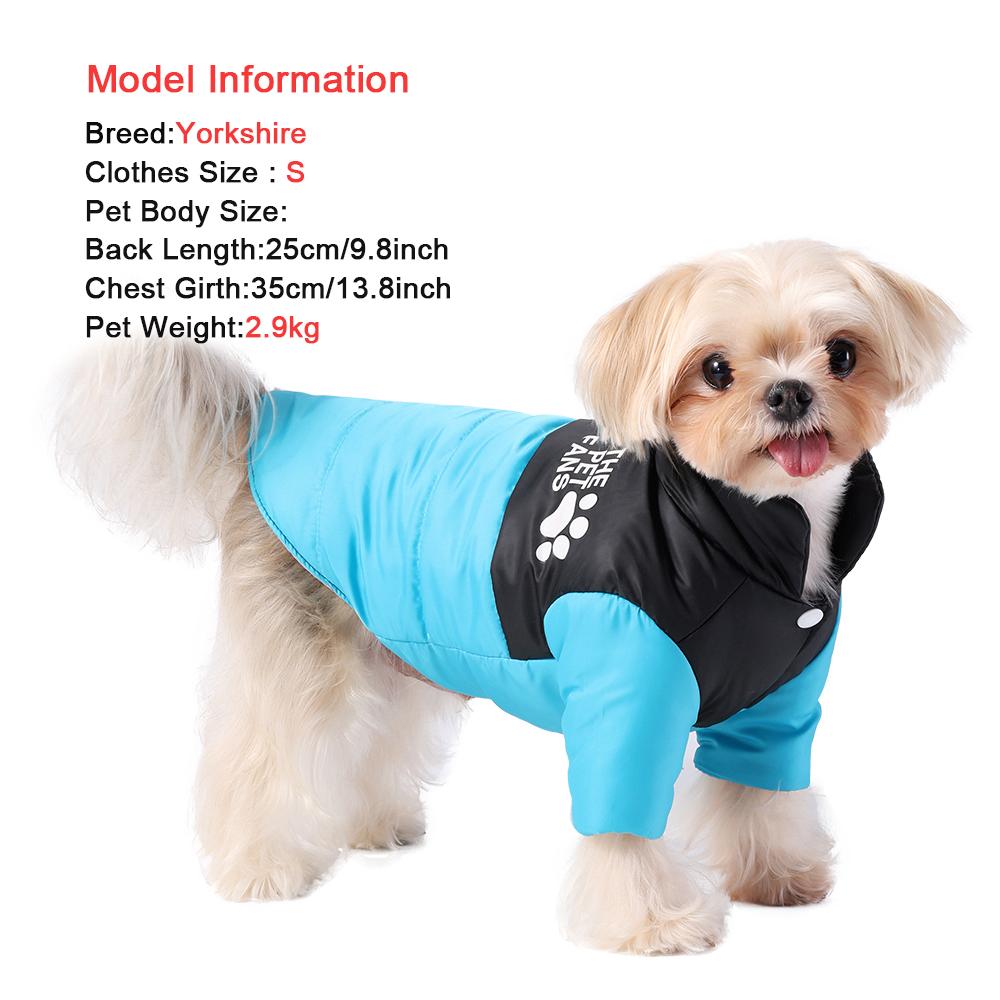 Winter Reversible Dog Clothes For Small Medium Dogs Cat Cold Weather Windproof Puppy Coat Costume Chihuahua Yorkie Pug Jacket
