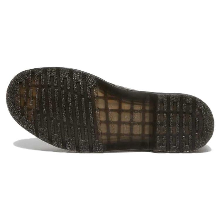Dr. Martens Leather Fashion Leopard Print Low-Top Casual Shoes Unisex Casual Shoes Khaki-Green 27686384