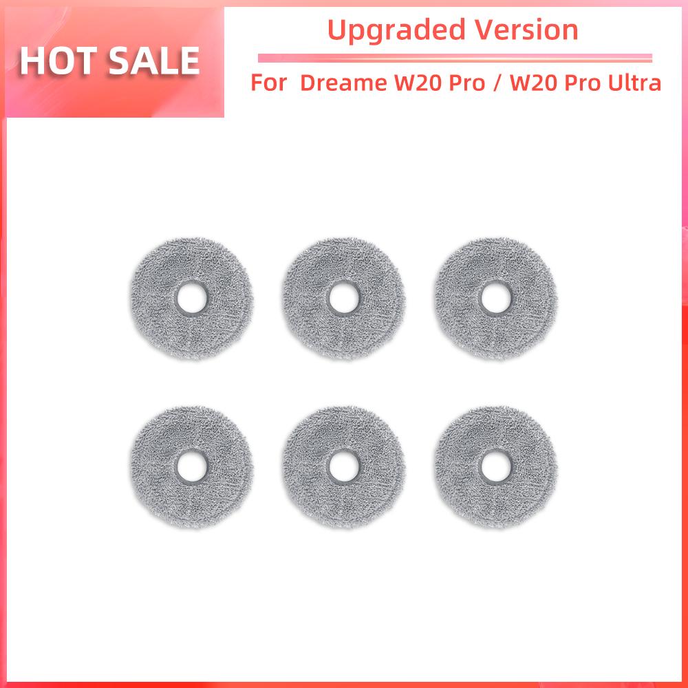 Compatible for Dreame W20 Pro / W20 Pro Ultra Brush HEPA Filter Mop Pad Dust Bag Replacement Spare Parts Accessories