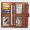 Women's RFID-Blocking Tri-Fold Retro Clutch Wallet