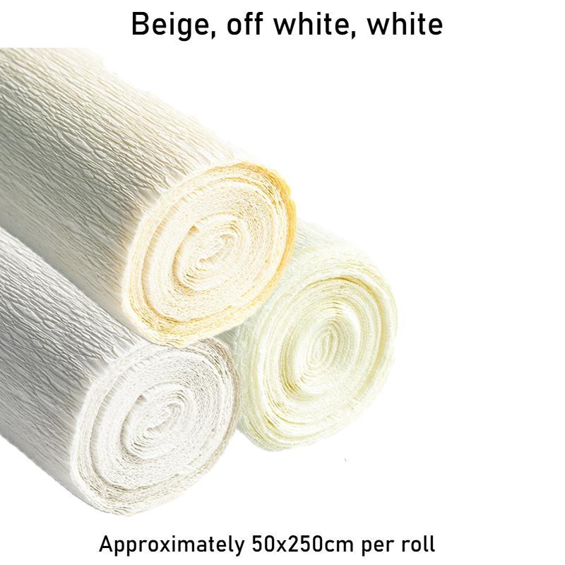

50x250cm Colored Crepe Paper Roll Origami Crinkled Crepe Paper Craft DIY Flowers Decoration Gift Wrapping Paper Craft