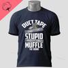 Funny Duckduct Tape Graphic Tshirt Black Casual 100 Cotton Shortsleeve Humor Style Tshirt For Everyday Outdoor Wear