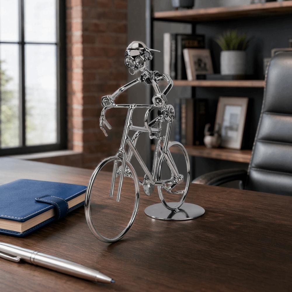 Metal Construction Metal Bicycle Model Art Sculpture Home Decor Ornaments For Bedroom Decor