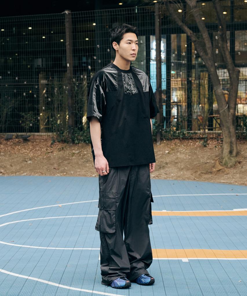 Nontai Light Flap Pocket Cargo Pants (Black)