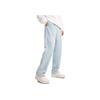 Anta Striped Letter Mid-Rise Straight Casual Pants Unisex Bottoms Light-Blue 972348303-2