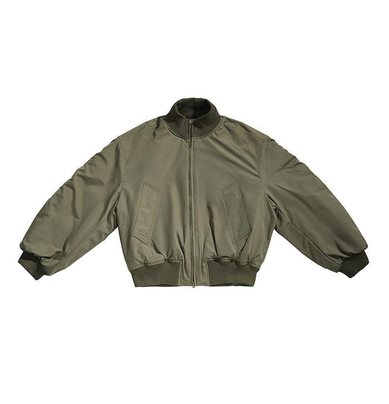 Men's American Style CleanFit Stand Collar Winter Jacket - Thickened, Boxy, Three-Proof Design