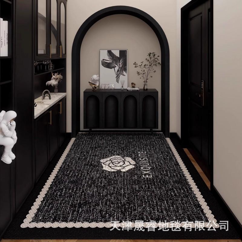 Modern Minimalist Entrance Door Mat Hallway Non-Slip Thick Floor Rug Easy Clean Nordic Style Multiple Sizes Colors
