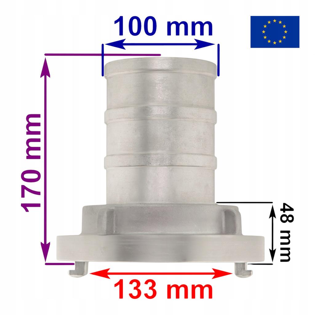Storz A-110 Firefighter Coupling 100 Hose Connector Dn 100 Product From Europe