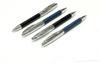 Genuine Brass Rotating Ballpoint Director in Premium Gift Black 2-Pack Leather-Wrapped Pens, Style, Box, K7-PD03-2-B
