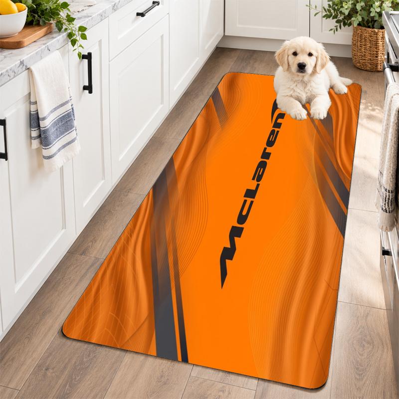 Flannel Kitchen Mat McLaren Soft Area Rug Non Slip Floor Carpet Home Decoration