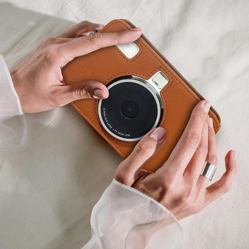 Multifunktionales Stoßdämpfendes Kamerastauraum-Etui Lederstruktur Geeignet für C210R Kamera Leicht zu reinigende Oberflächen