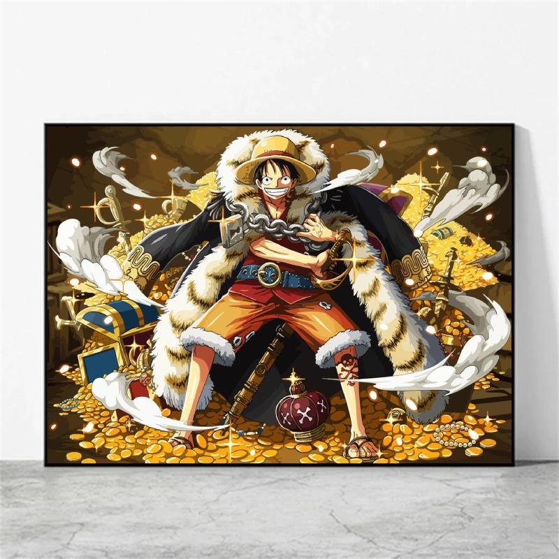 Canvas Art Painting A Luffy Poster Toy Wall Sticker Decorative Gift