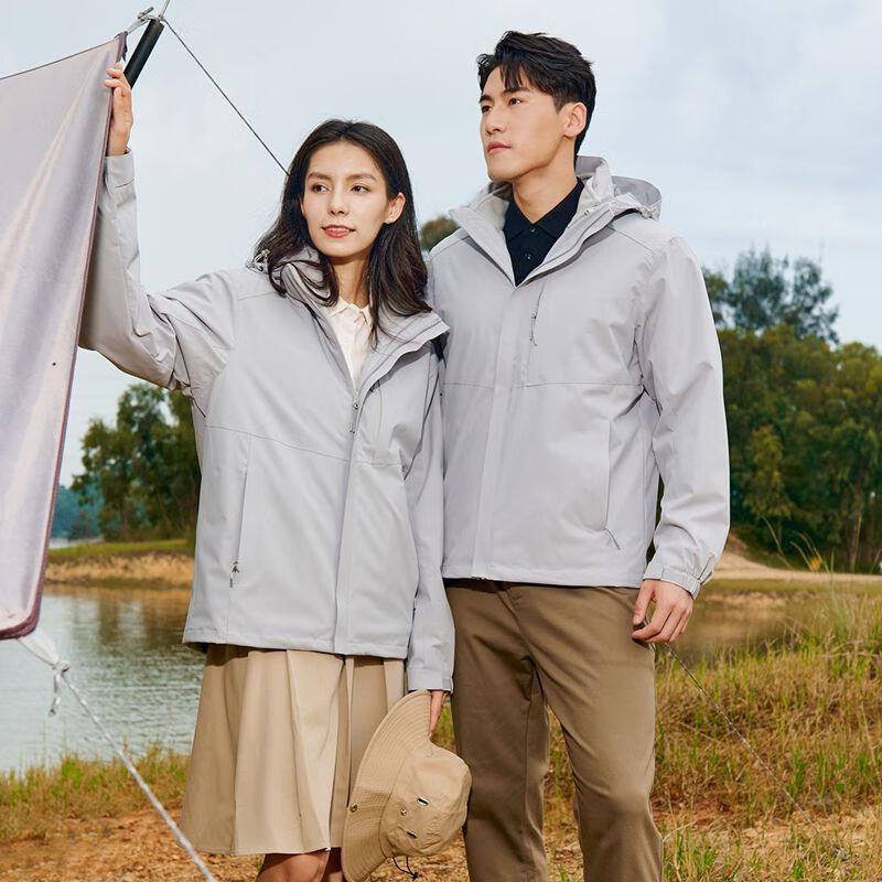 FENGXUN Unisex 3-in-1 Outdoor Winter Jacket with Fleece Liner