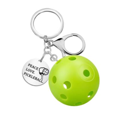 2024  Pickleball Bag Tag Key Holder Car Key Chain Pendant Pickleball Keyring For Party Hoilday Handbag Wallets Birthday Gifts
