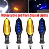 Motorcycle Turn Signals Light Blinker Lamps 17LED Arrows LED Turn Signal Lamp 12V 10mm Sequential Flowing Flash Indicator Lights