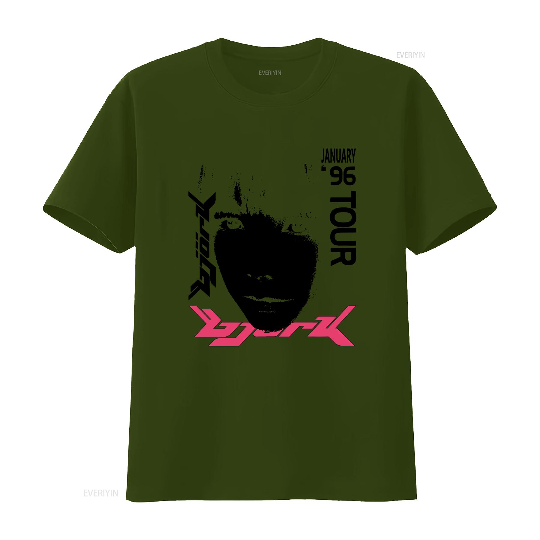 

VRare KA a Bjork 1996 Japanese Tour T Shirt best aa New vintage Washed Slightly streetwear Breathable designer clothes Soft 4XL