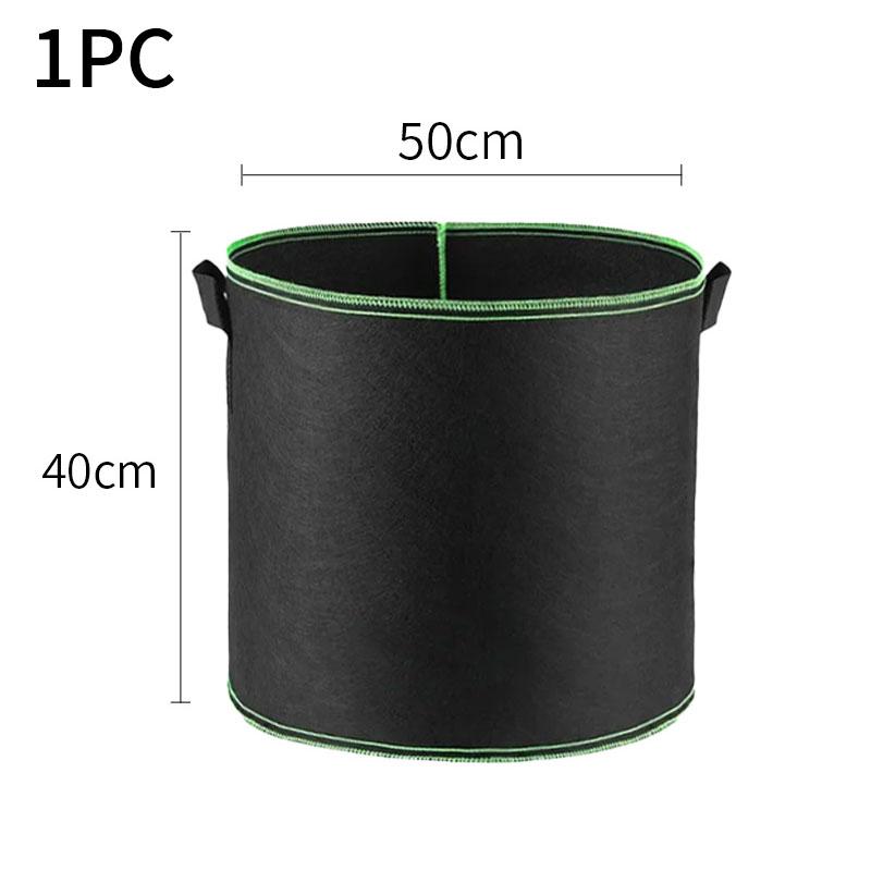 Black Non-Woven Fabric Planting And Cultivation Bag Thickened Felt Planting Pot Plant Planting Pot Home And Garden Gardening