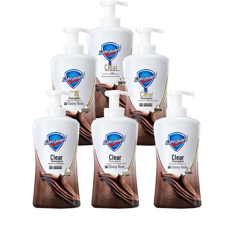 Гель для душа пенящийся Safeguard Deep Ebony Rose Scent, 500 г, 6 шт.